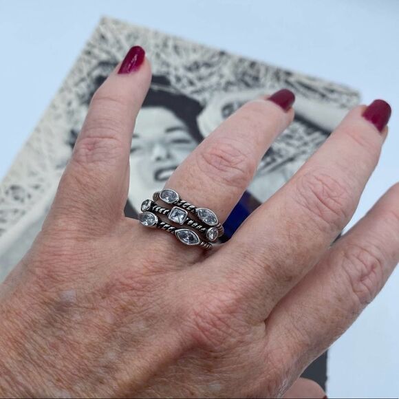 3 Piece Stainless Steel Stackable Ring Set Sizes 8,9,10 - Picture 4 of 6